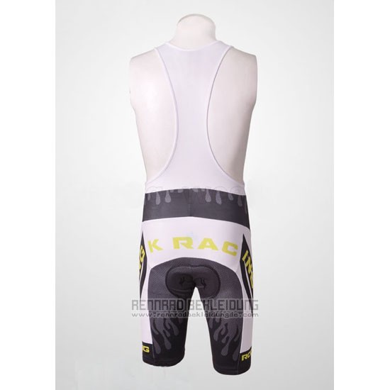 2010 Fahrradbekleidung Rock Racing Silber und Wei Trikot Kurzarm und Tragerhose